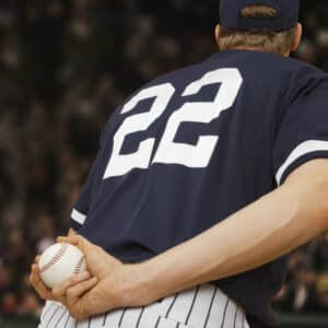 Back View of Baseball Player --- Image by © Royalty-Free/Corbis