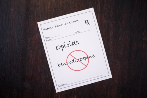 Opioid Prescription, no benzodiazepines