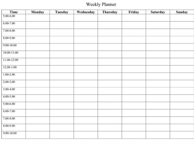 Schedule from listmachinepro.com