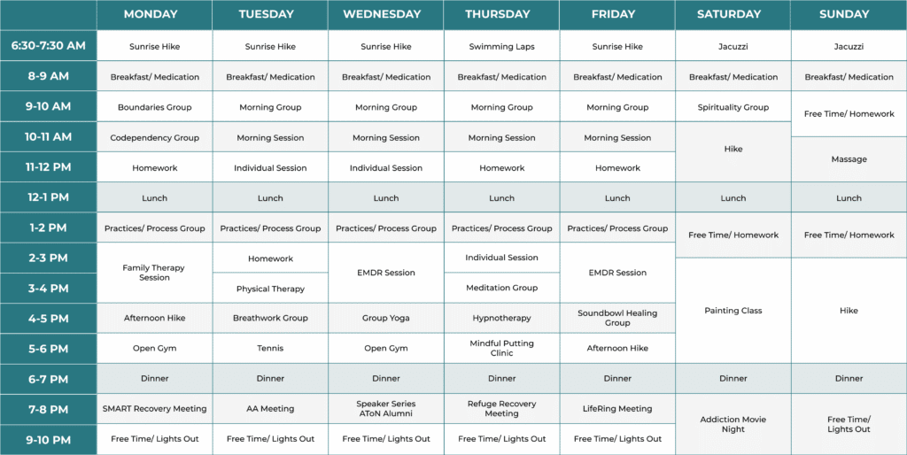 Daily Schedule Home